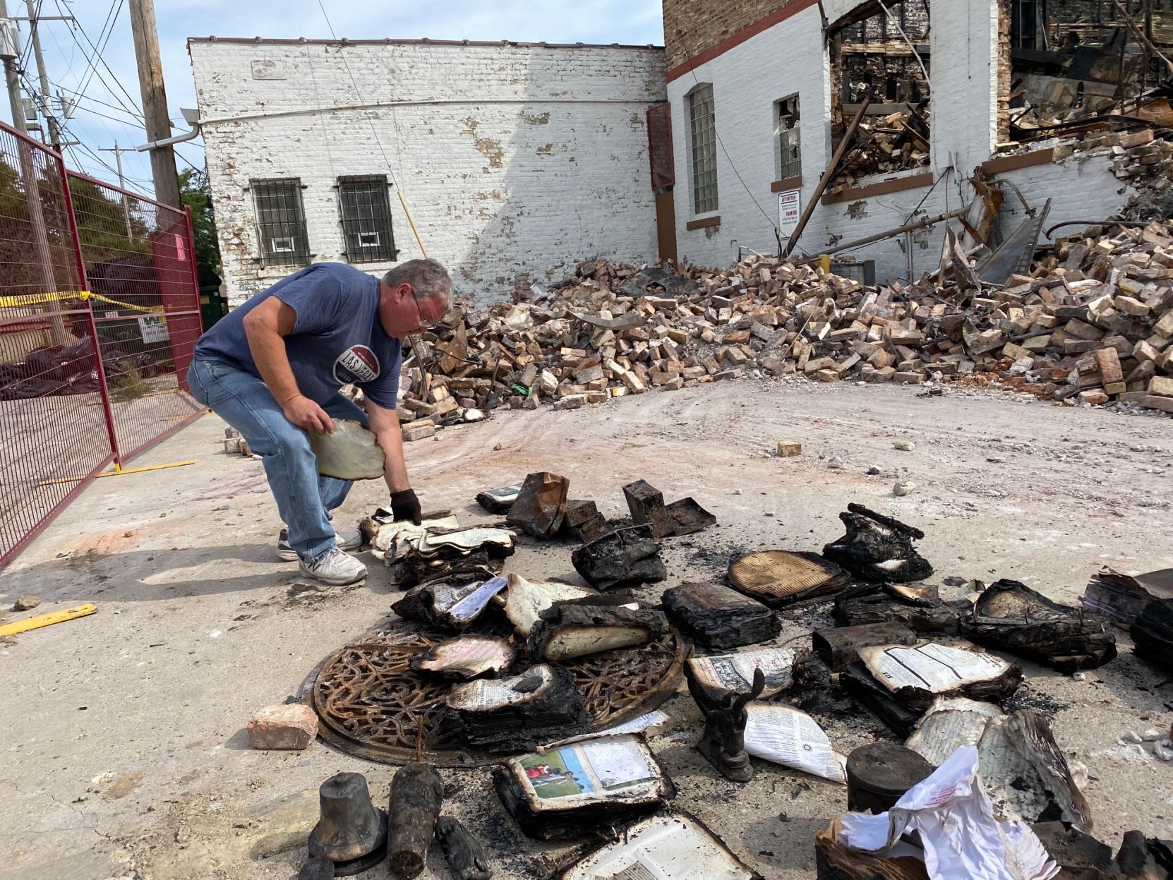 Sifting through the rubble